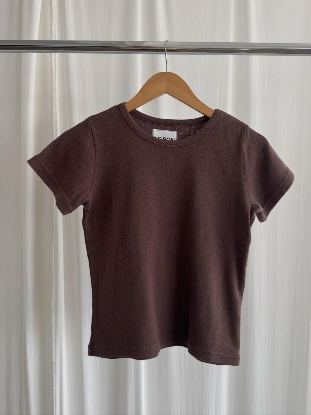 Le Bon Shoppe Babe Pointelle Tee